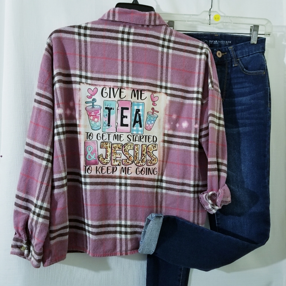 Upcycled flannel,  Sharing Your Faith